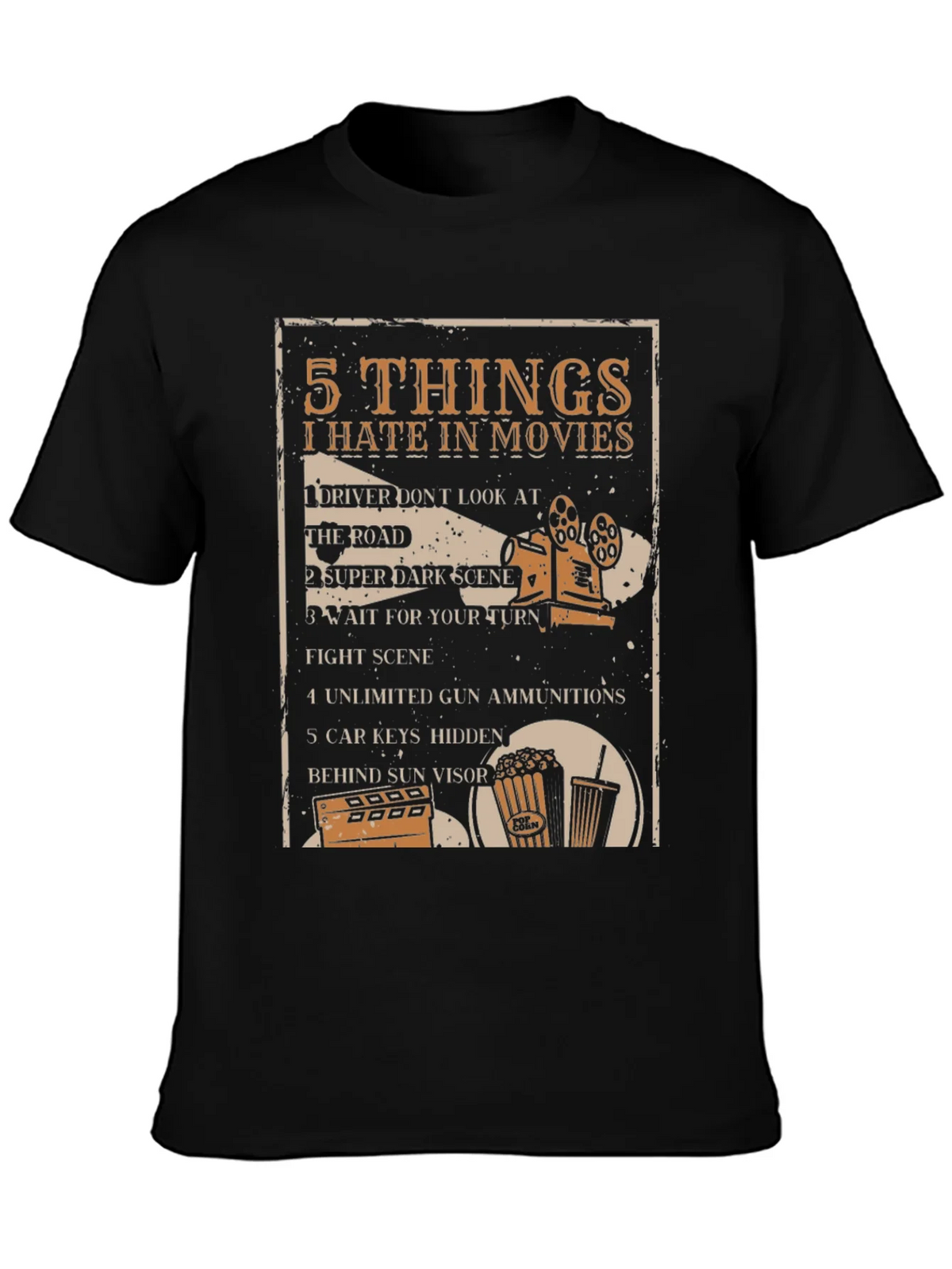 5 Things I Hate in Movies Graphic Tee product image 3