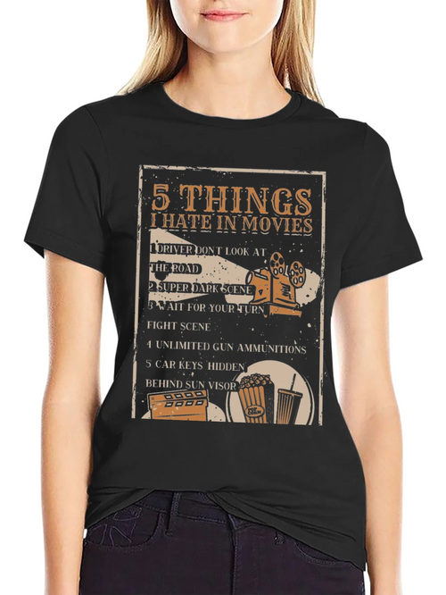 5 Things I Hate in Movies Graphic Tee product image 2