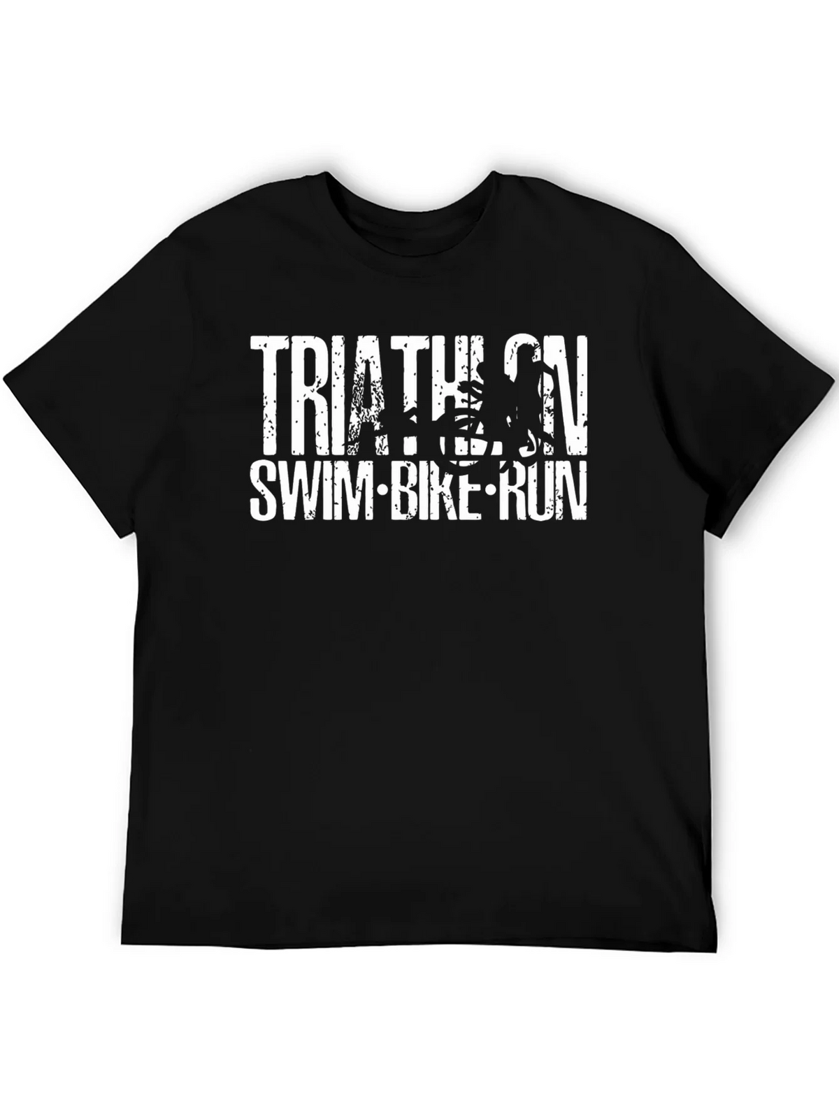 Triathlon Swim Bike Run Black T-Shirt product image 5