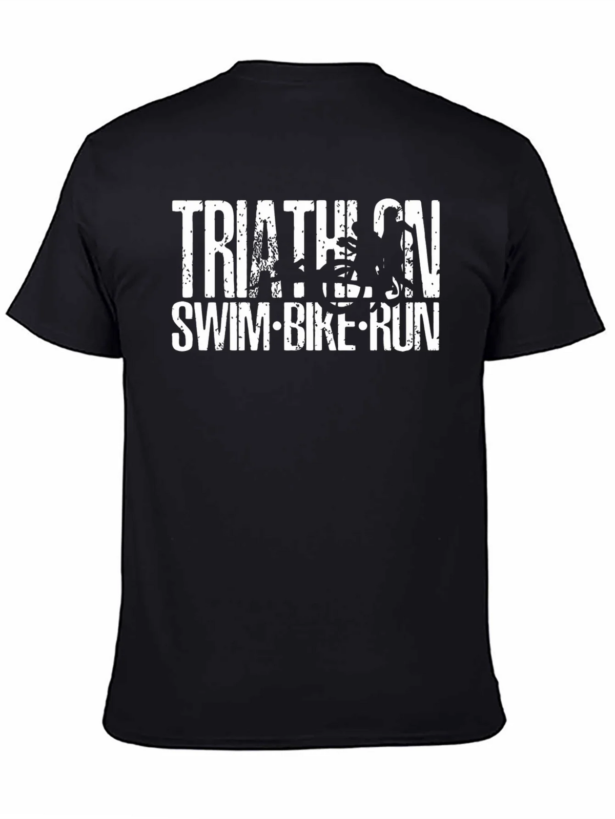 Triathlon Swim Bike Run Black T-Shirt product image 4