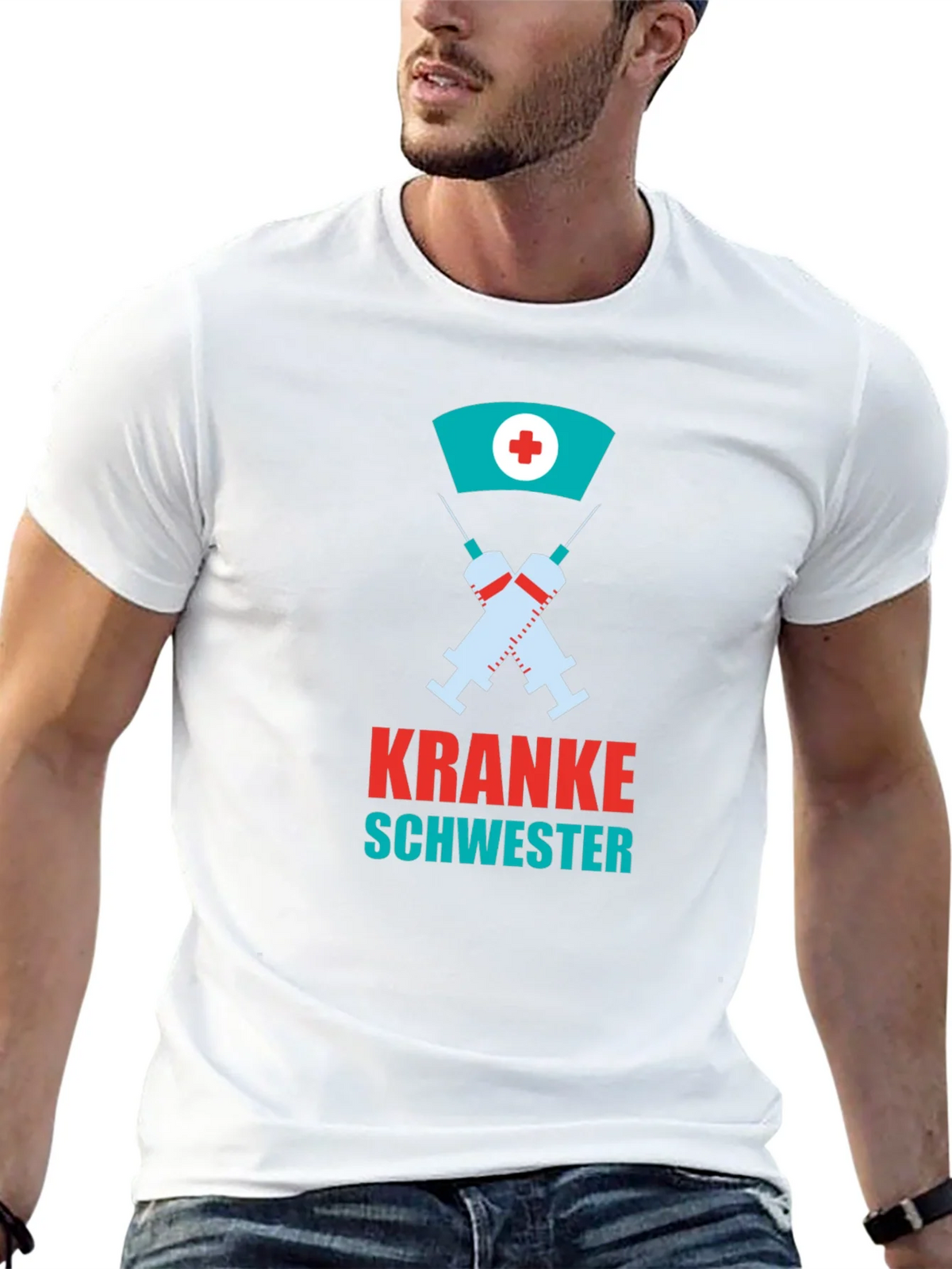 Kranke Schwester Graphic Tee - Nurse Humor T-Shirt product image 12