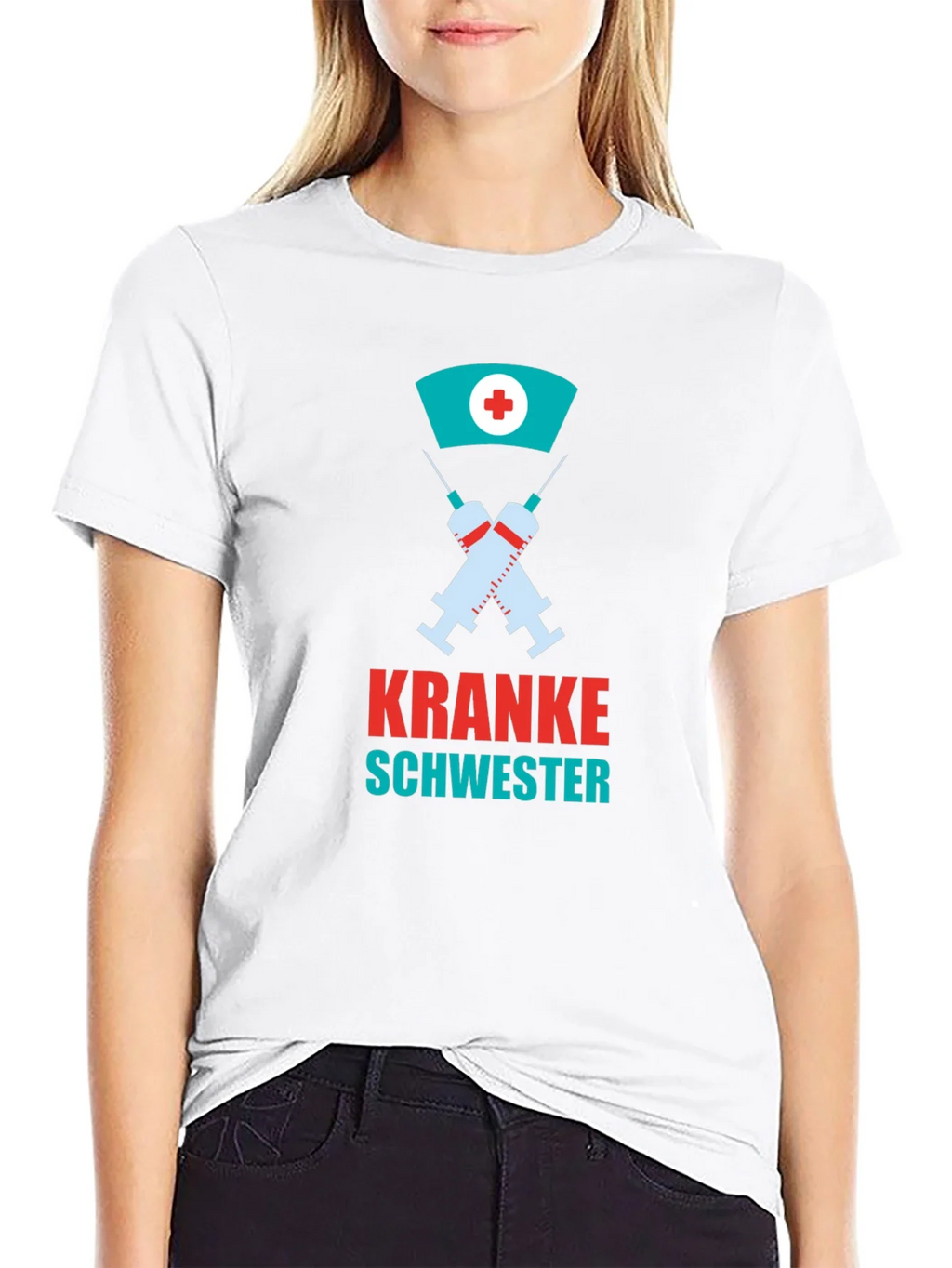 Kranke Schwester Graphic Tee - Nurse Humor T-Shirt product image 8