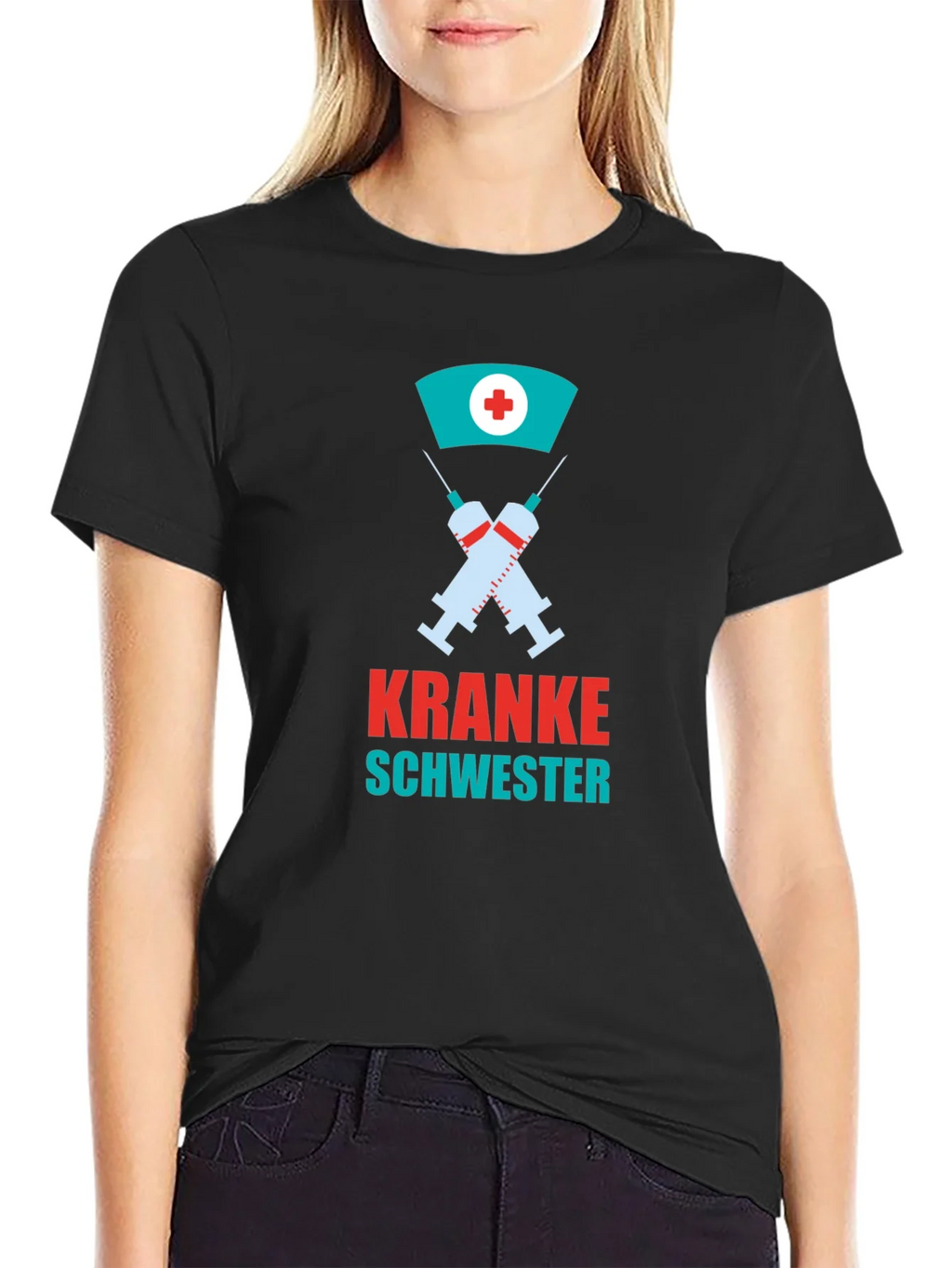 Kranke Schwester Graphic Tee - Nurse Humor T-Shirt product image 2
