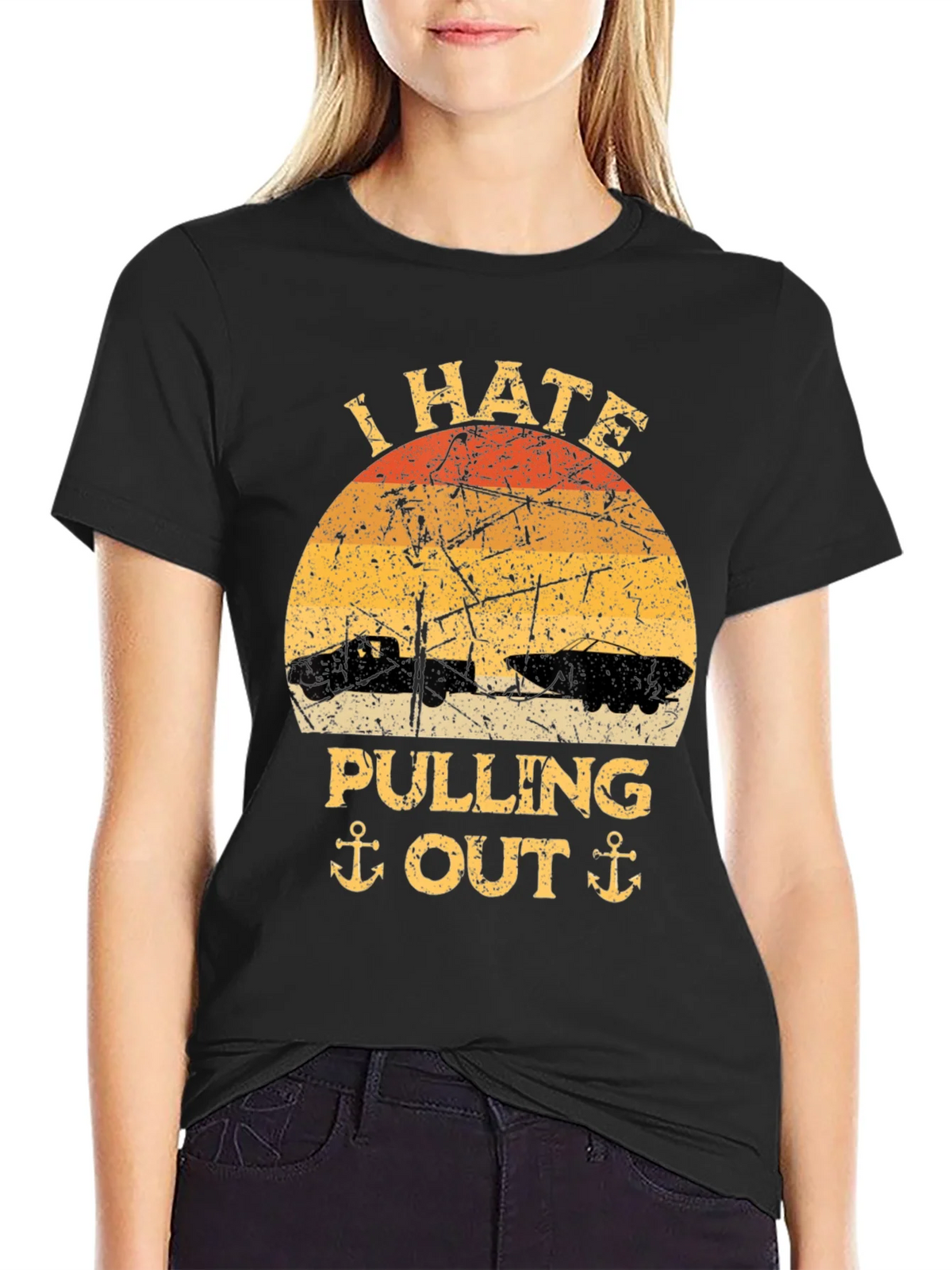 I Hate Pulling Out T-Shirt - Funny Boating Tee product image 2