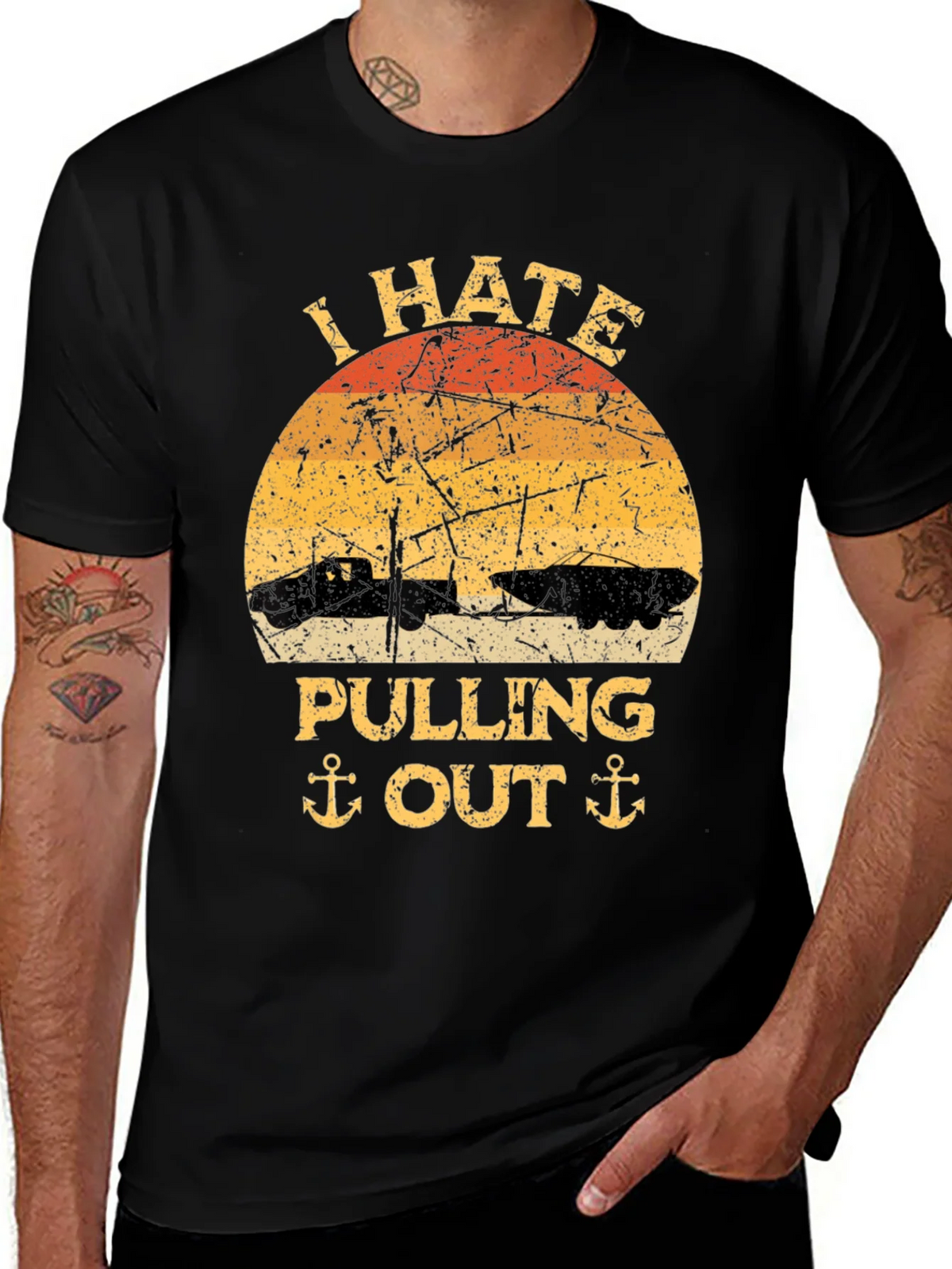 I Hate Pulling Out T-Shirt - Funny Boating Tee product image 1