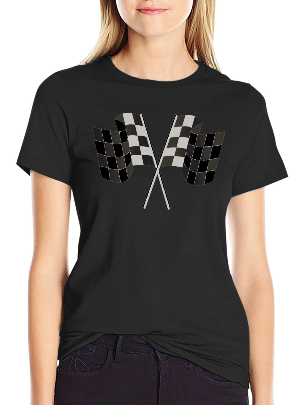 Checkered Flag Graphic Tee - Racing Fan Apparel product image 2