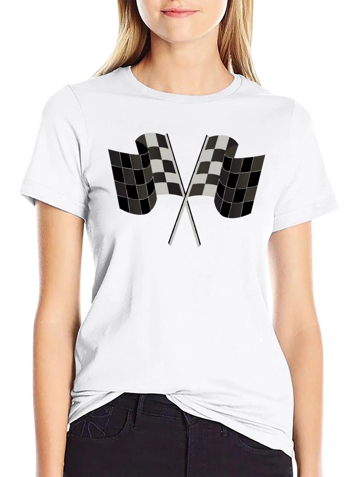 Checkered Flag Graphic Tee - Racing Fan Apparel product image 8