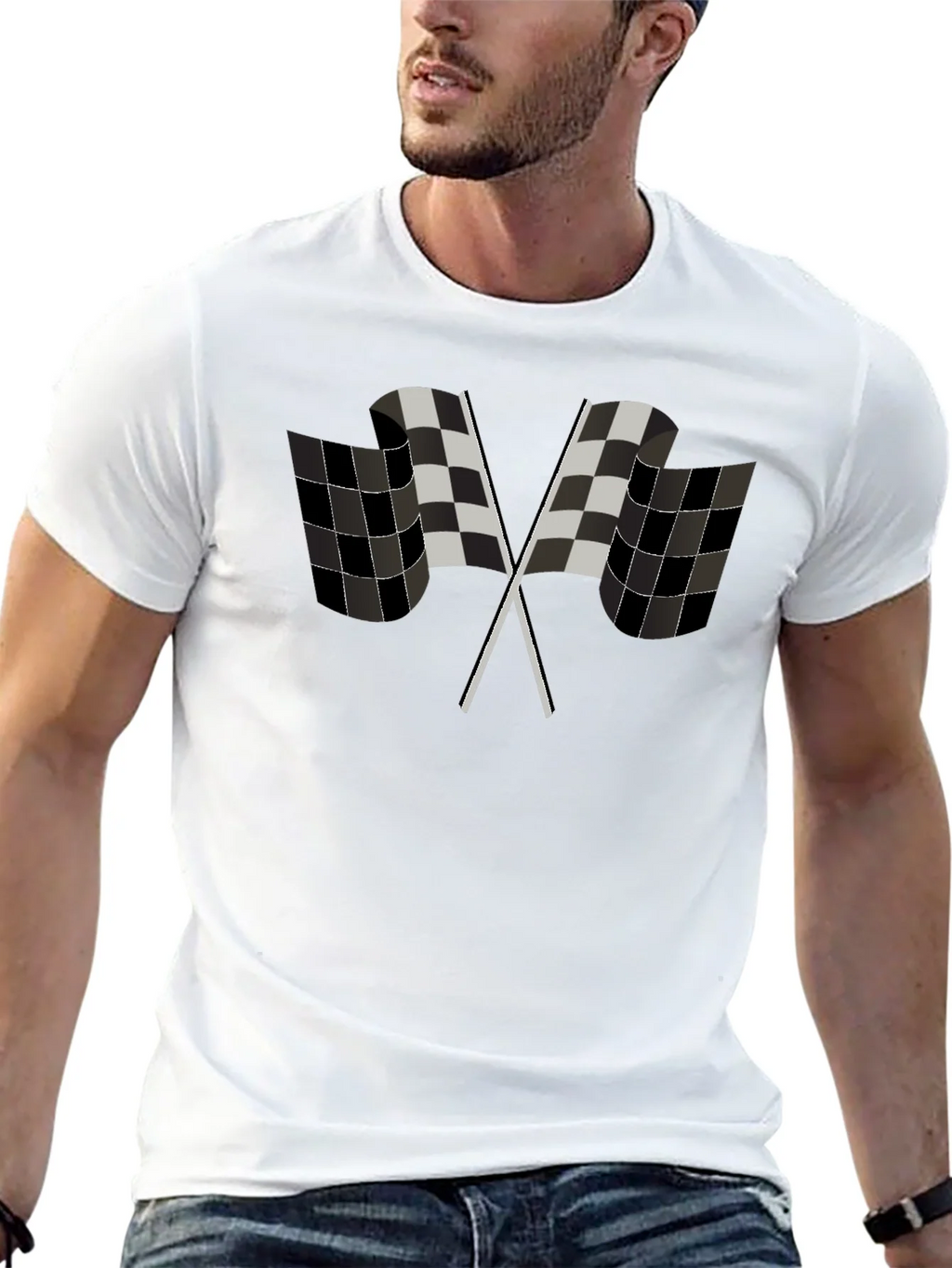 Checkered Flag Graphic Tee - Racing Fan Apparel product image 12