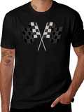 Checkered Flag Graphic Tee - Racing Fan Apparel product image 1