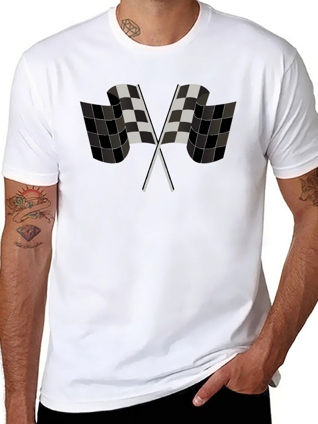 Checkered Flag Graphic Tee - Racing Fan Apparel product image 7