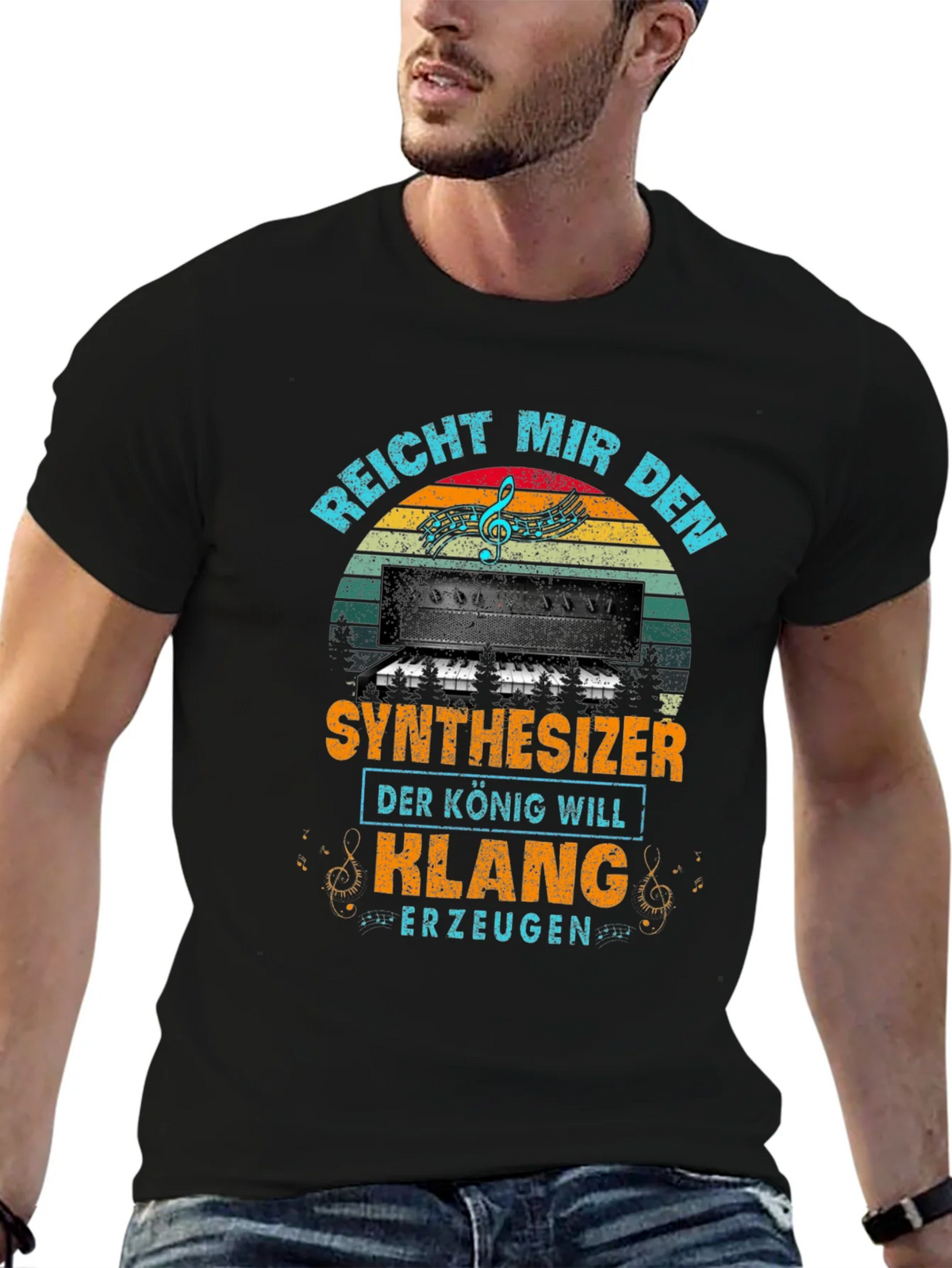 Synthesizer King T-Shirt - Music Lover Tee product image 6