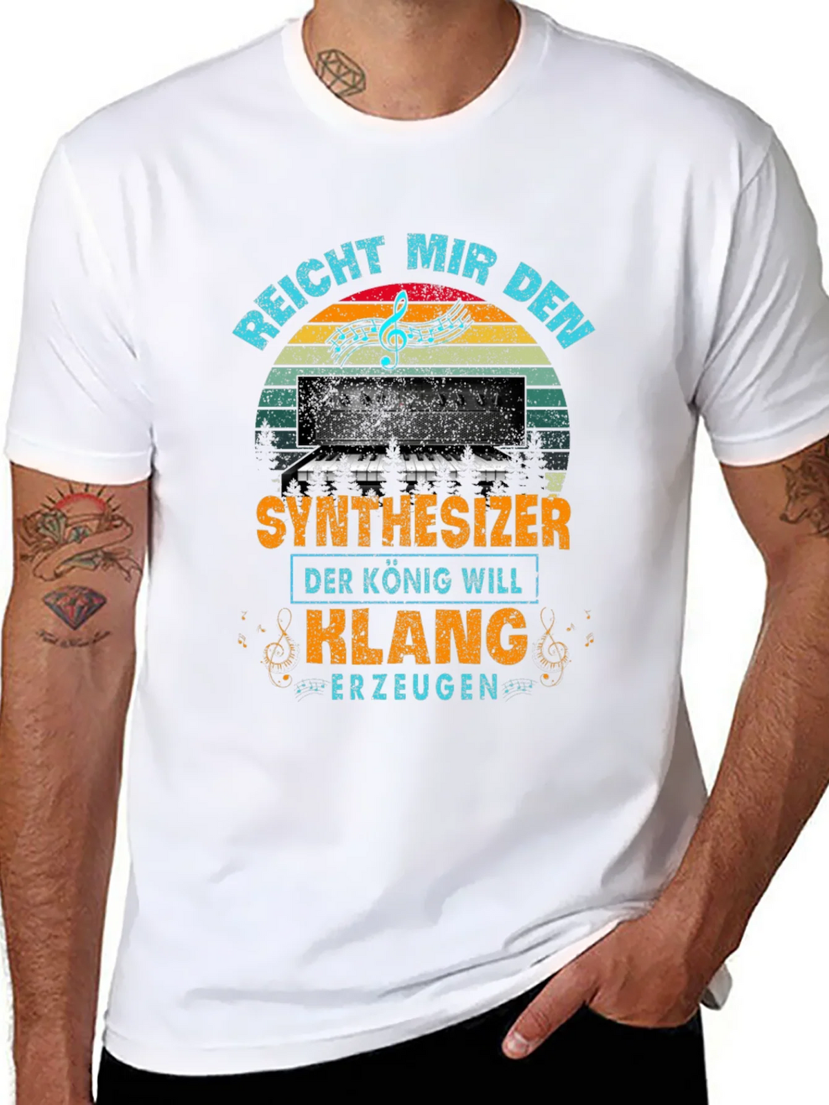 Synthesizer King T-Shirt - Music Lover Tee product image 7