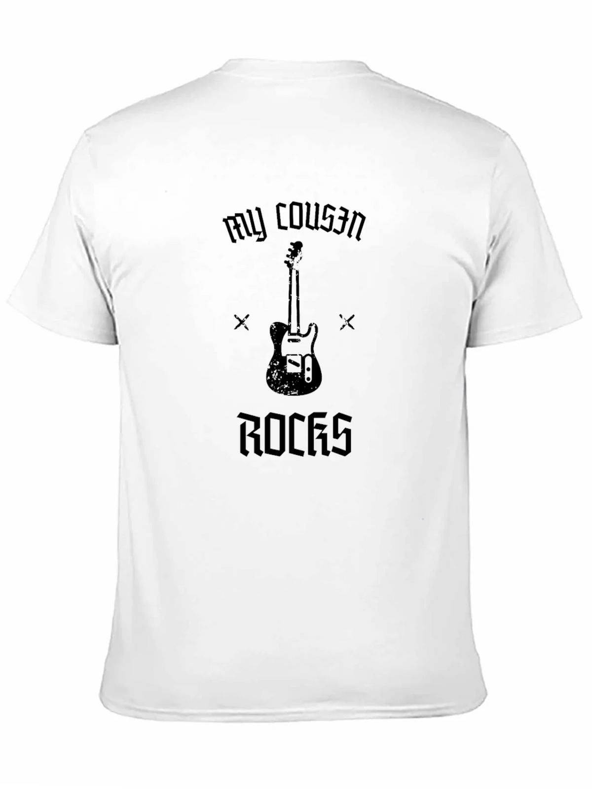 My Cousin Rocks Guitar T-Shirt - Black product image 10