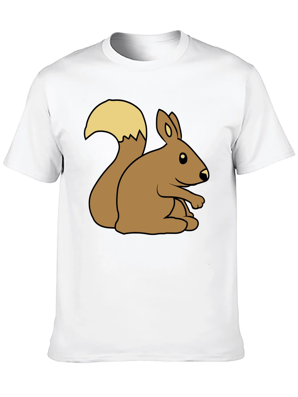 Cute Squirrel Graphic Tee - Unisex Black T-Shirt product image 9