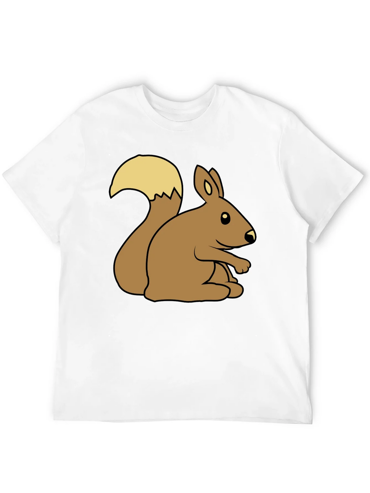 Cute Squirrel Graphic Tee - Unisex Black T-Shirt product image 11