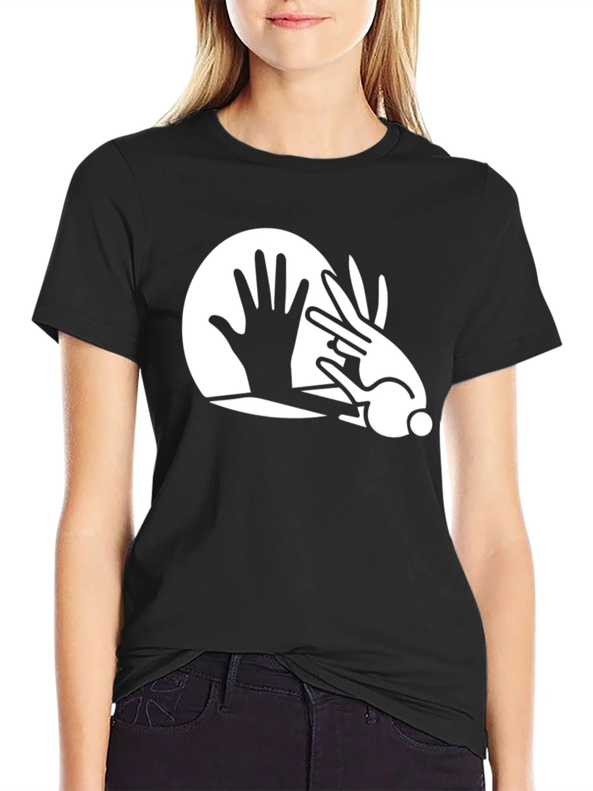 Magic Trick Tee: Hand & Rabbit Illusion Graphic T-Shirt product image 2