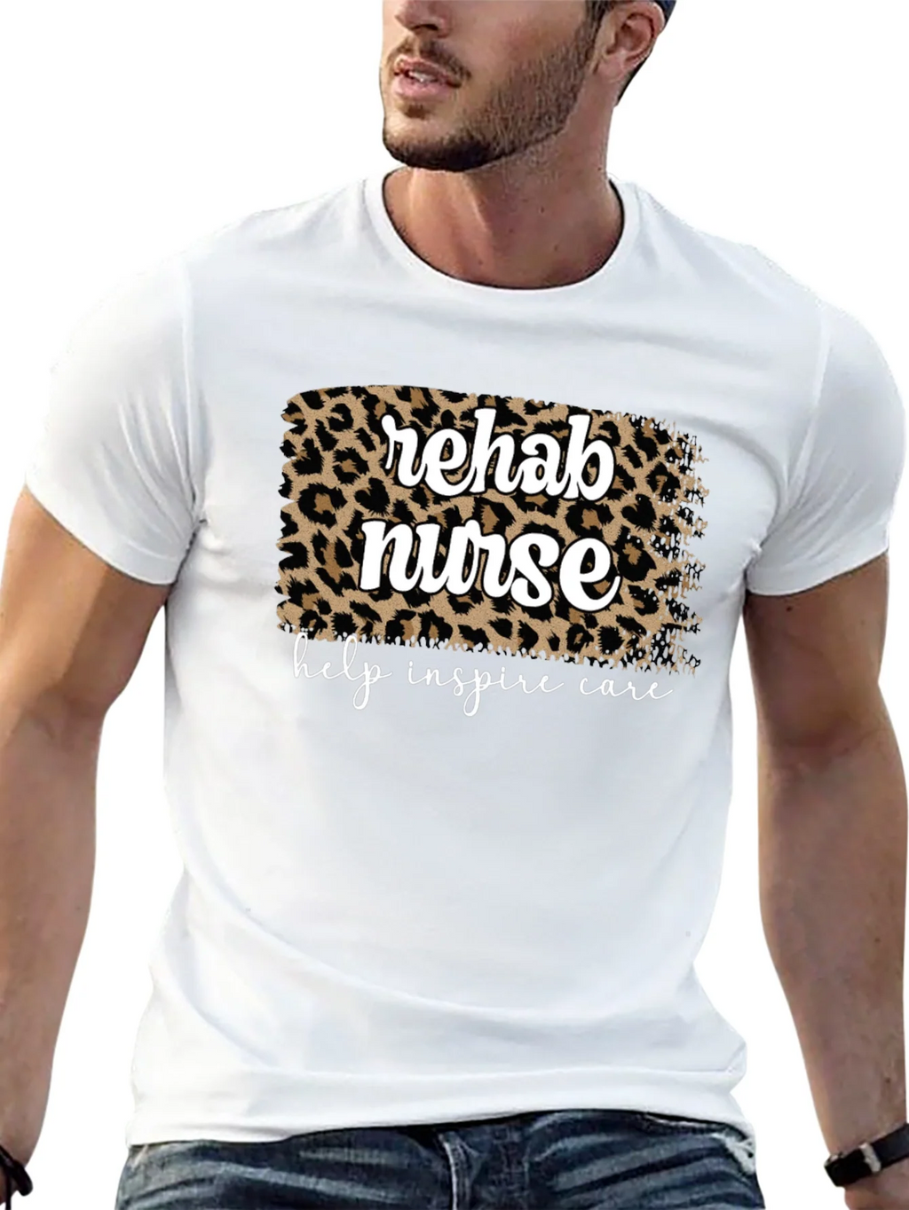 Rehab Nurse Leopard Print T-Shirt product image 12