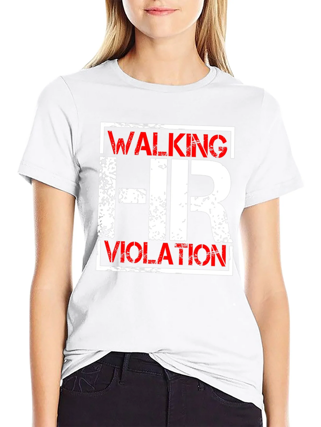 Walking HR Violation Graphic Tee - Novelty T-Shirt product image 8