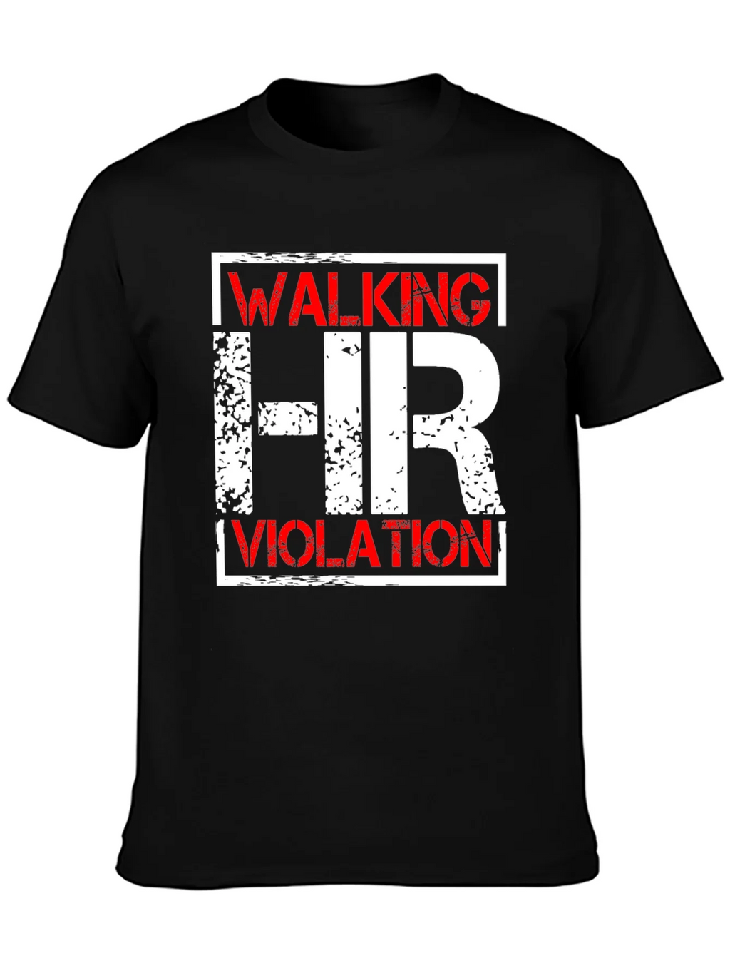 Walking HR Violation Graphic Tee - Novelty T-Shirt product image 3