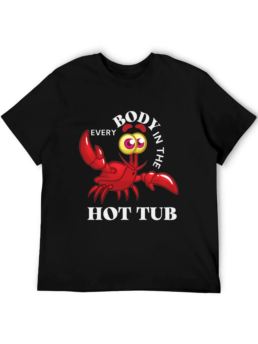 Every Body in the Hot Tub Black Graphic T-Shirt product image 5