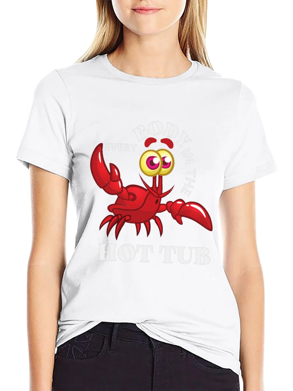 Every Body in the Hot Tub Black Graphic T-Shirt product image 8