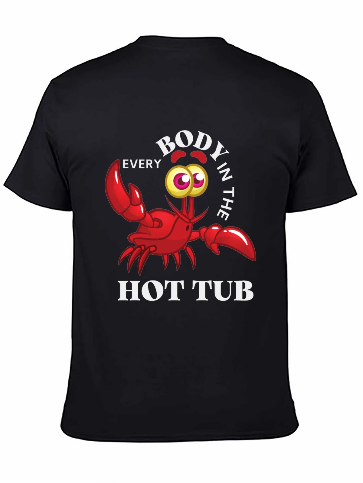 Every Body in the Hot Tub Black Graphic T-Shirt product image 4