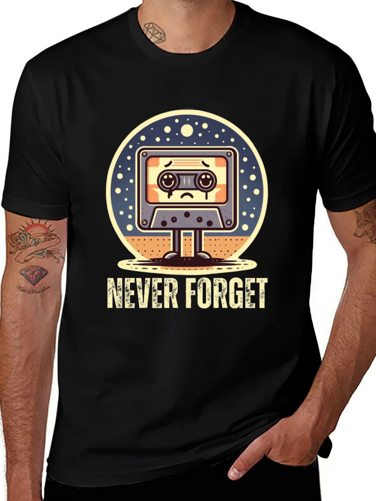 Never Forget Retro Cassette Tape T-Shirt product image 1