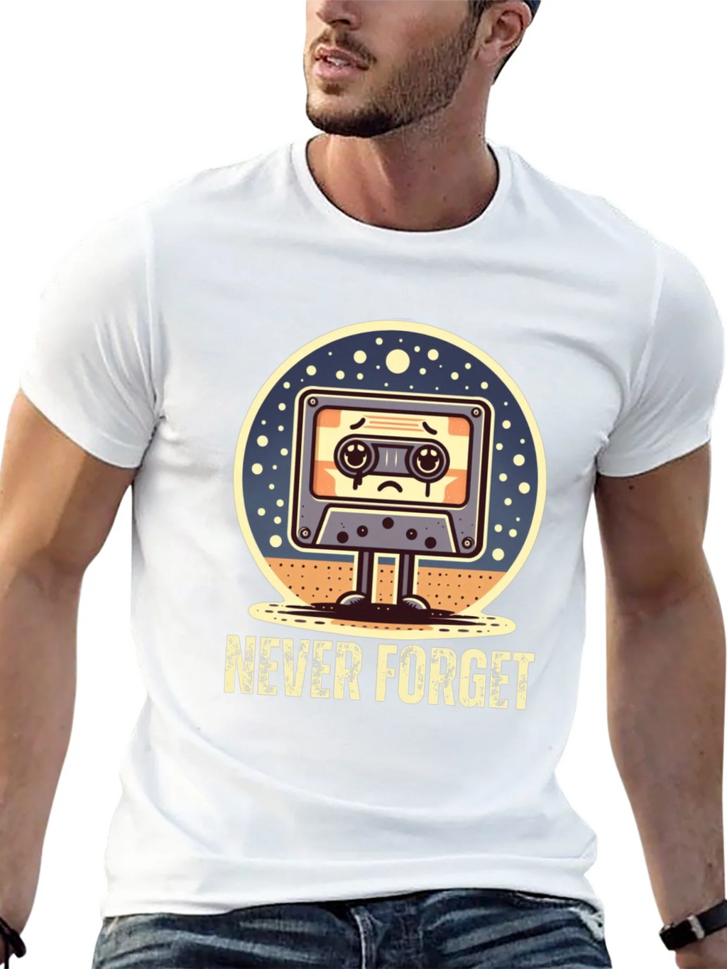 Never Forget Retro Cassette Tape T-Shirt product image 12
