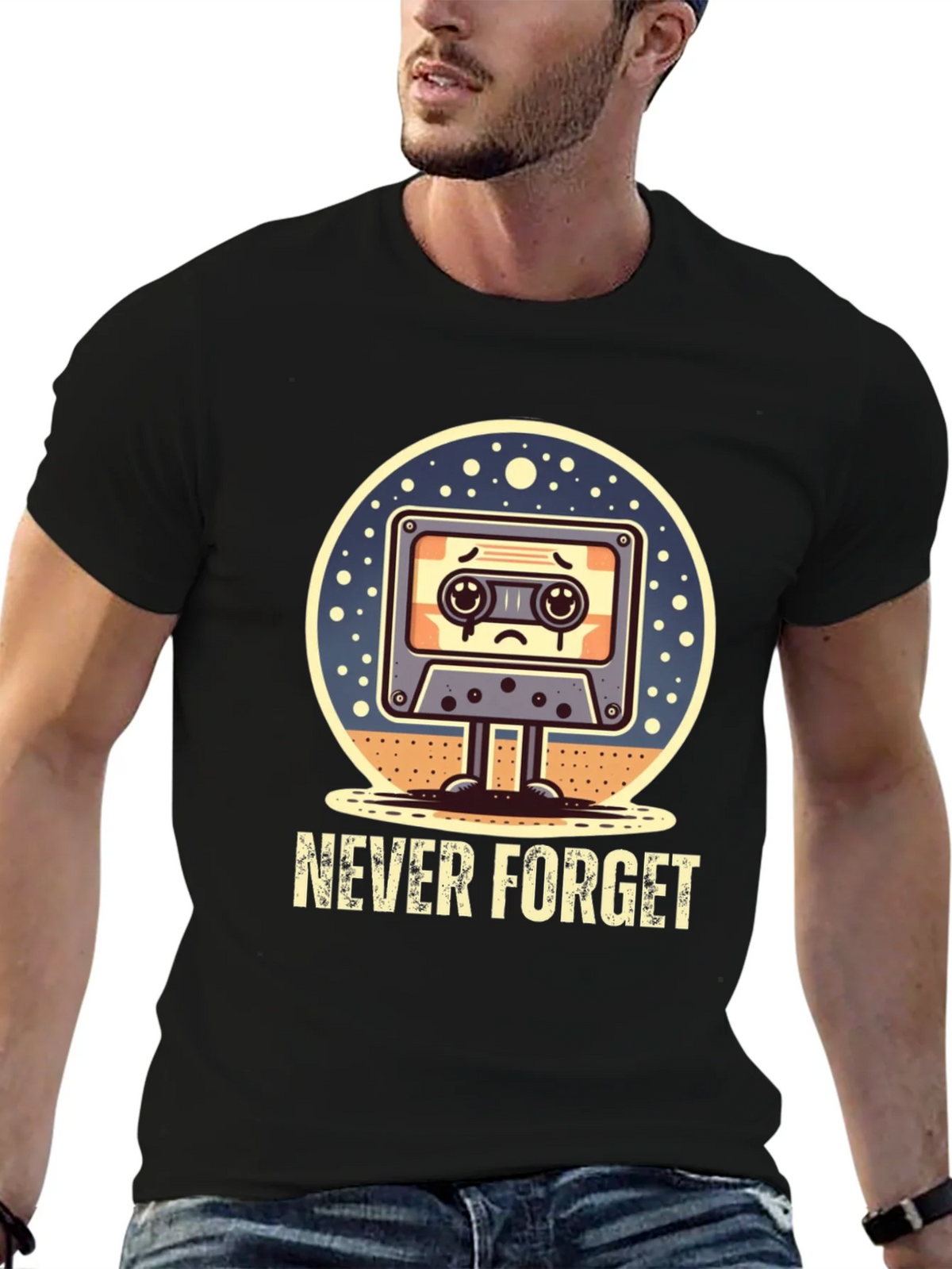 Never Forget Retro Cassette Tape T-Shirt product image 6