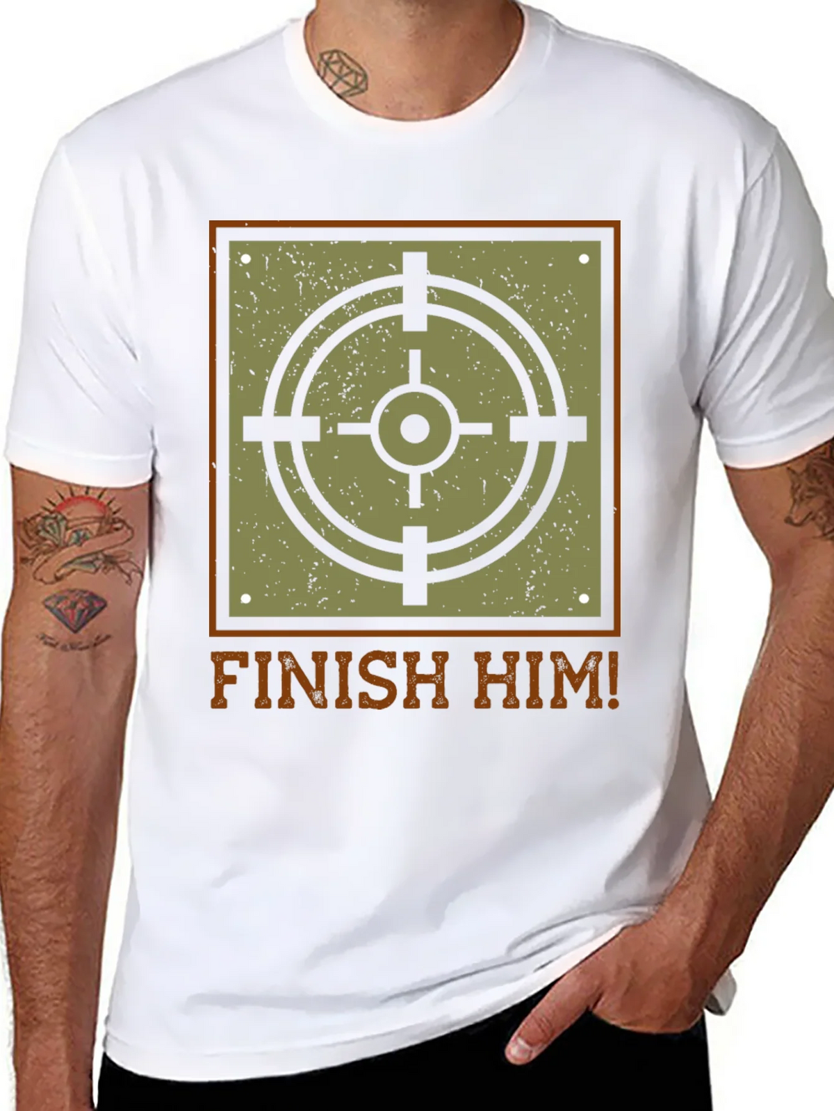 Finish Him! Target T-Shirt product image 7