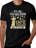 Funny Dog T-Shirt: Its All Fun and Games Until Someone Ends product image 1