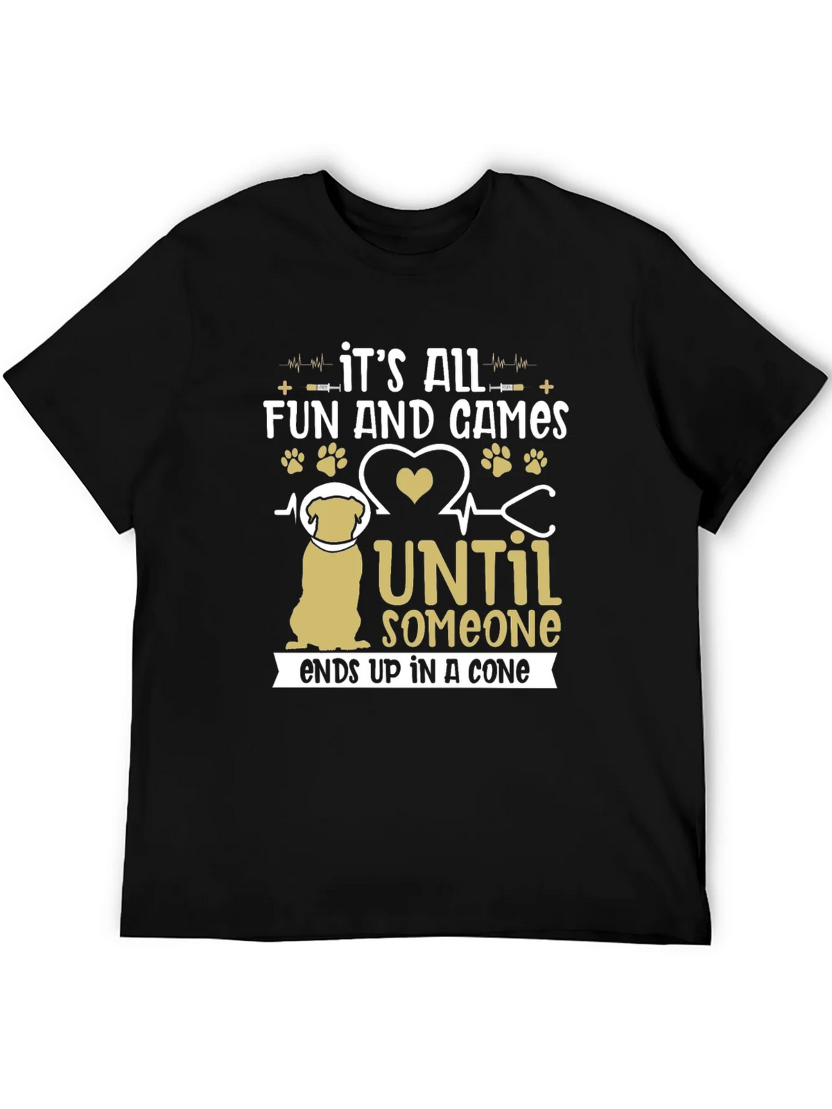 Funny Dog T-Shirt: Its All Fun and Games Until Someone Ends product image 5
