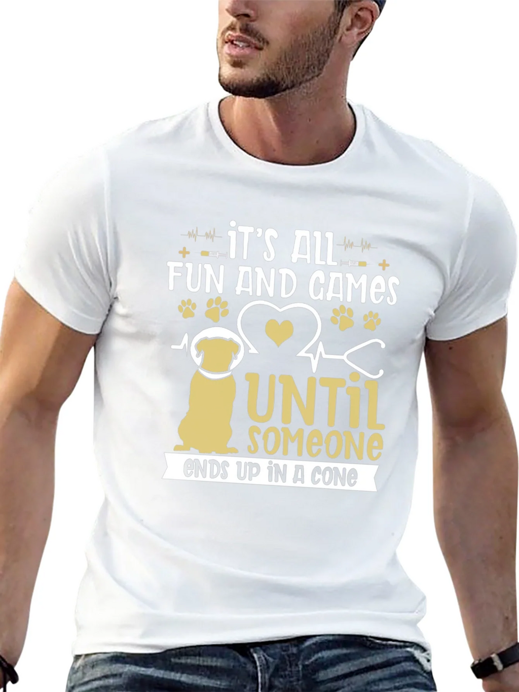 Funny Dog T-Shirt: Its All Fun and Games Until Someone Ends product image 12
