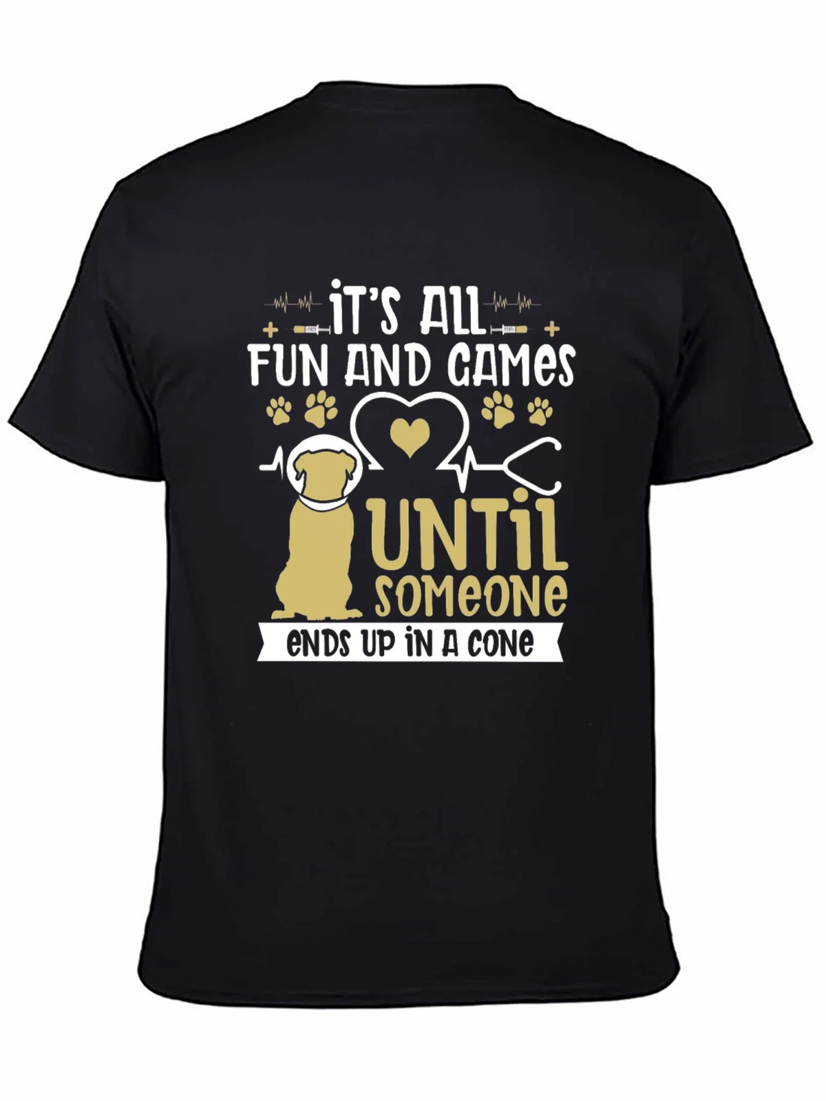 Funny Dog T-Shirt: Its All Fun and Games Until Someone Ends product image 4