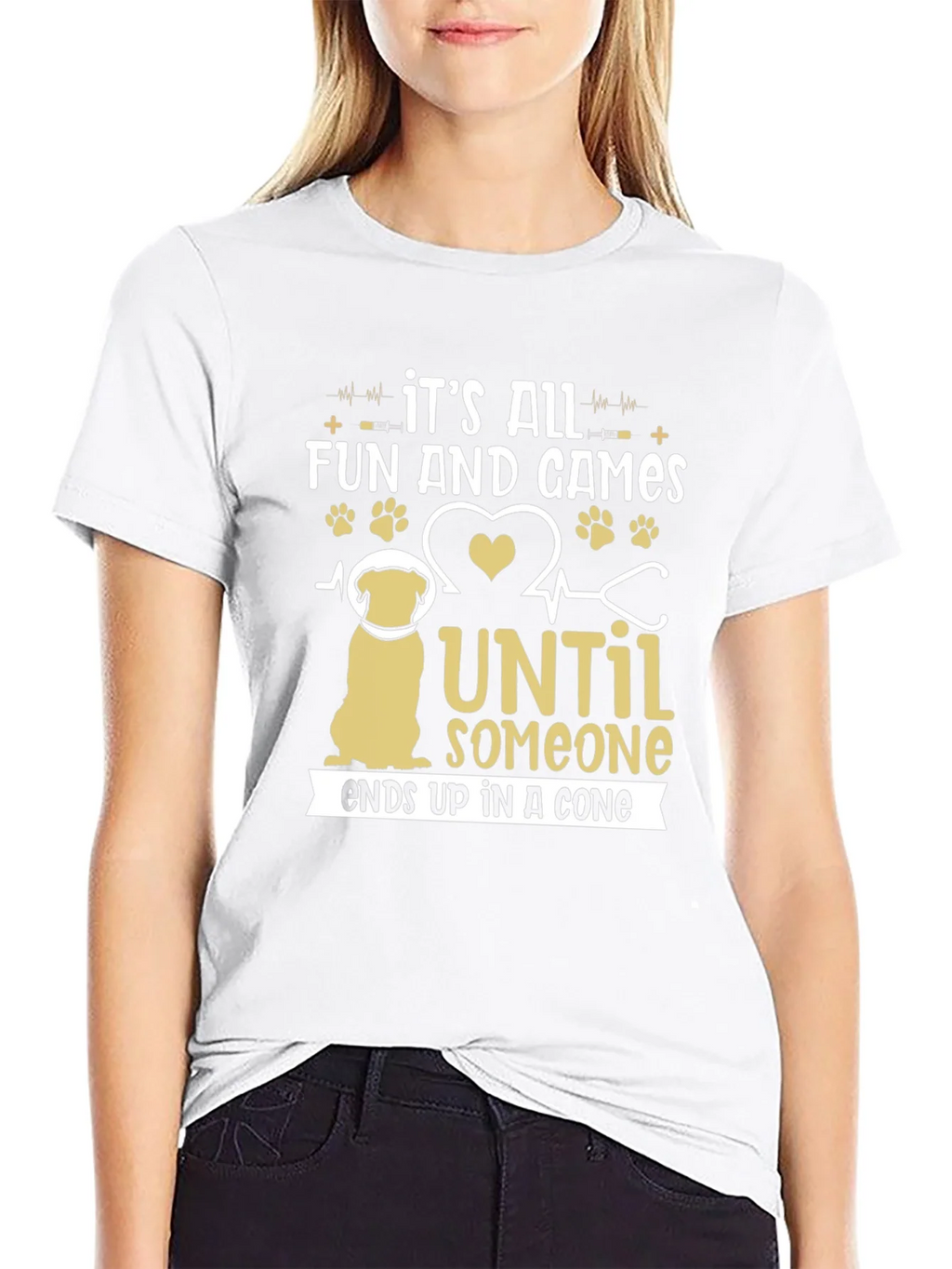 Funny Dog T-Shirt: Its All Fun and Games Until Someone Ends product image 8