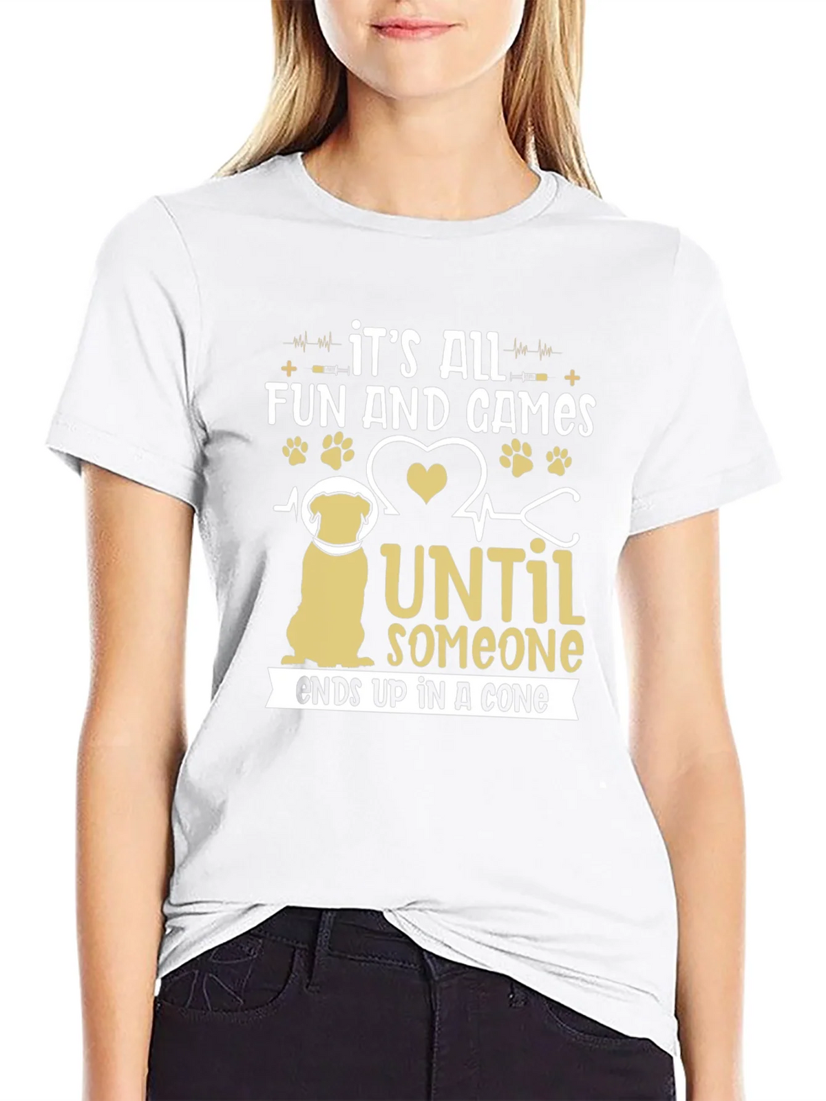 Funny Dog T-Shirt: Its All Fun and Games Until Someone Ends product image 8