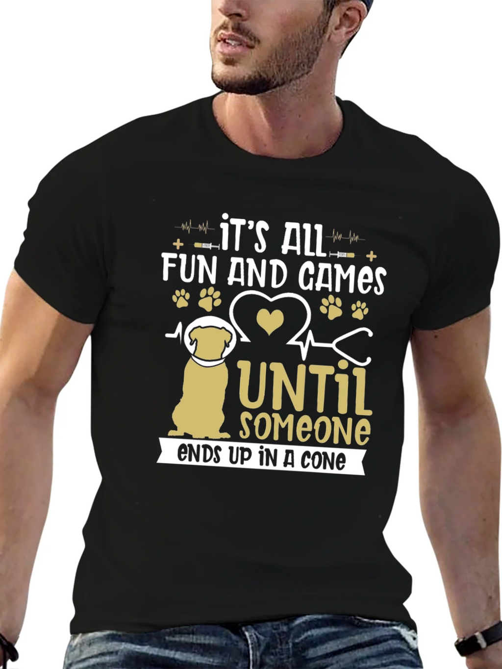 Funny Dog T-Shirt: Its All Fun and Games Until Someone Ends product image 6