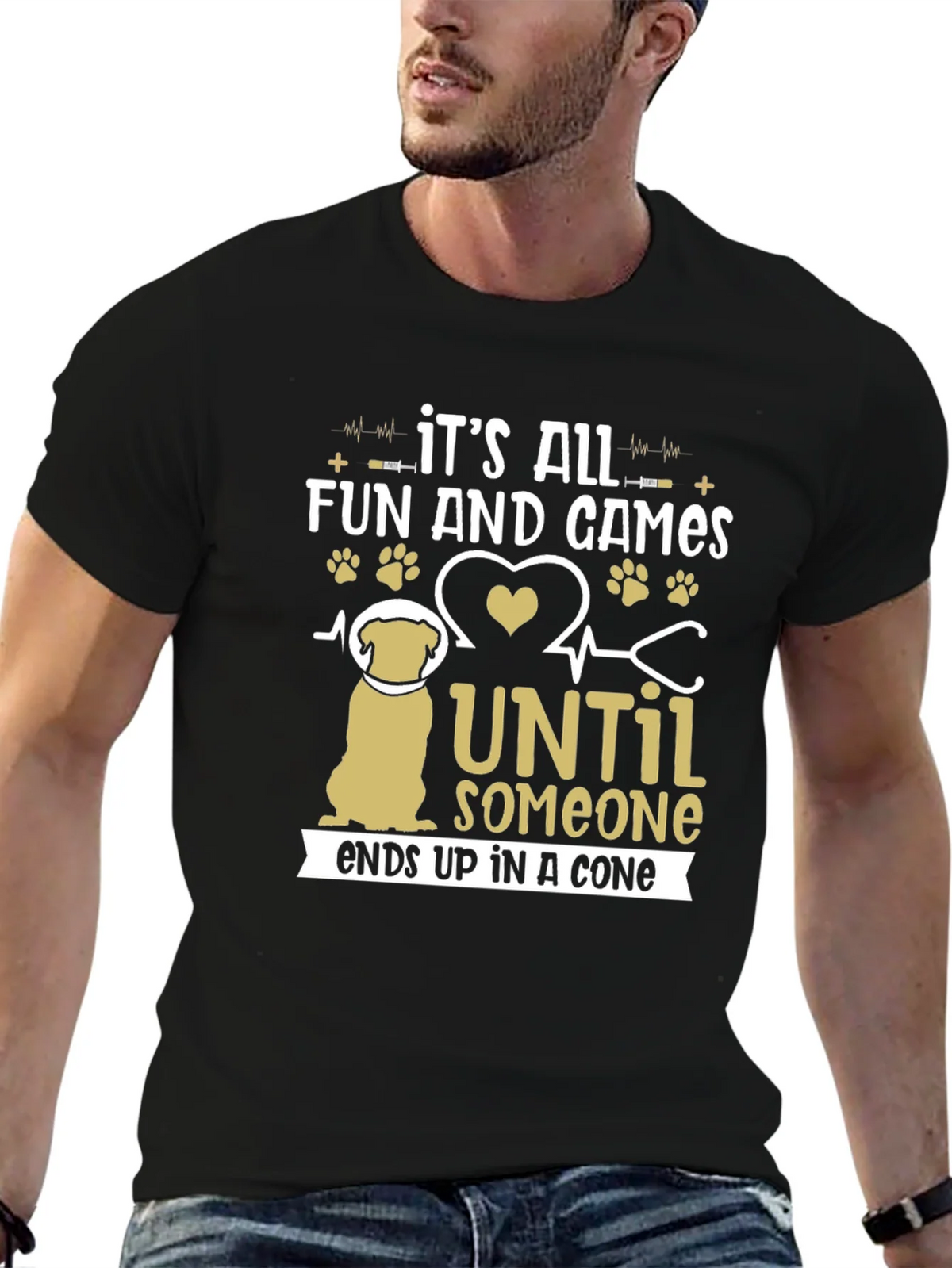 Funny Dog T-Shirt: Its All Fun and Games Until Someone Ends product image 6