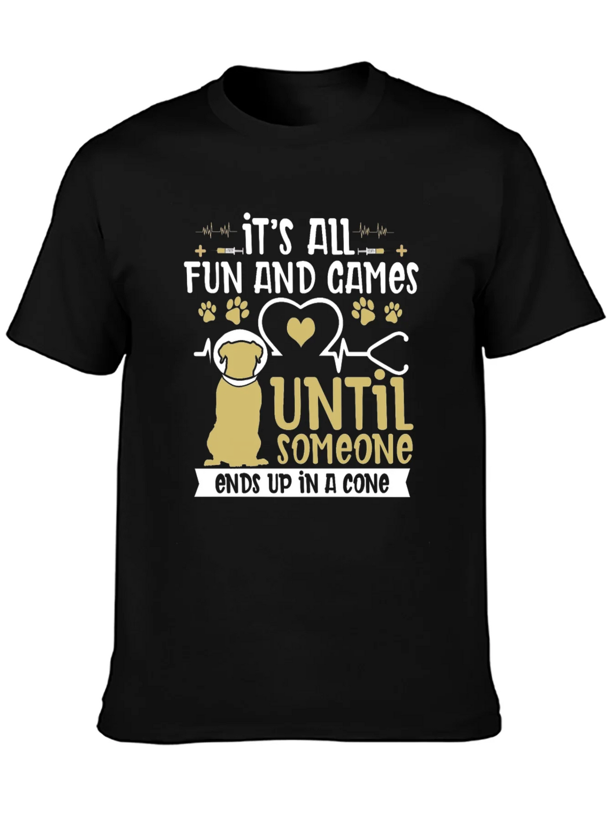 Funny Dog T-Shirt: Its All Fun and Games Until Someone Ends product image 3