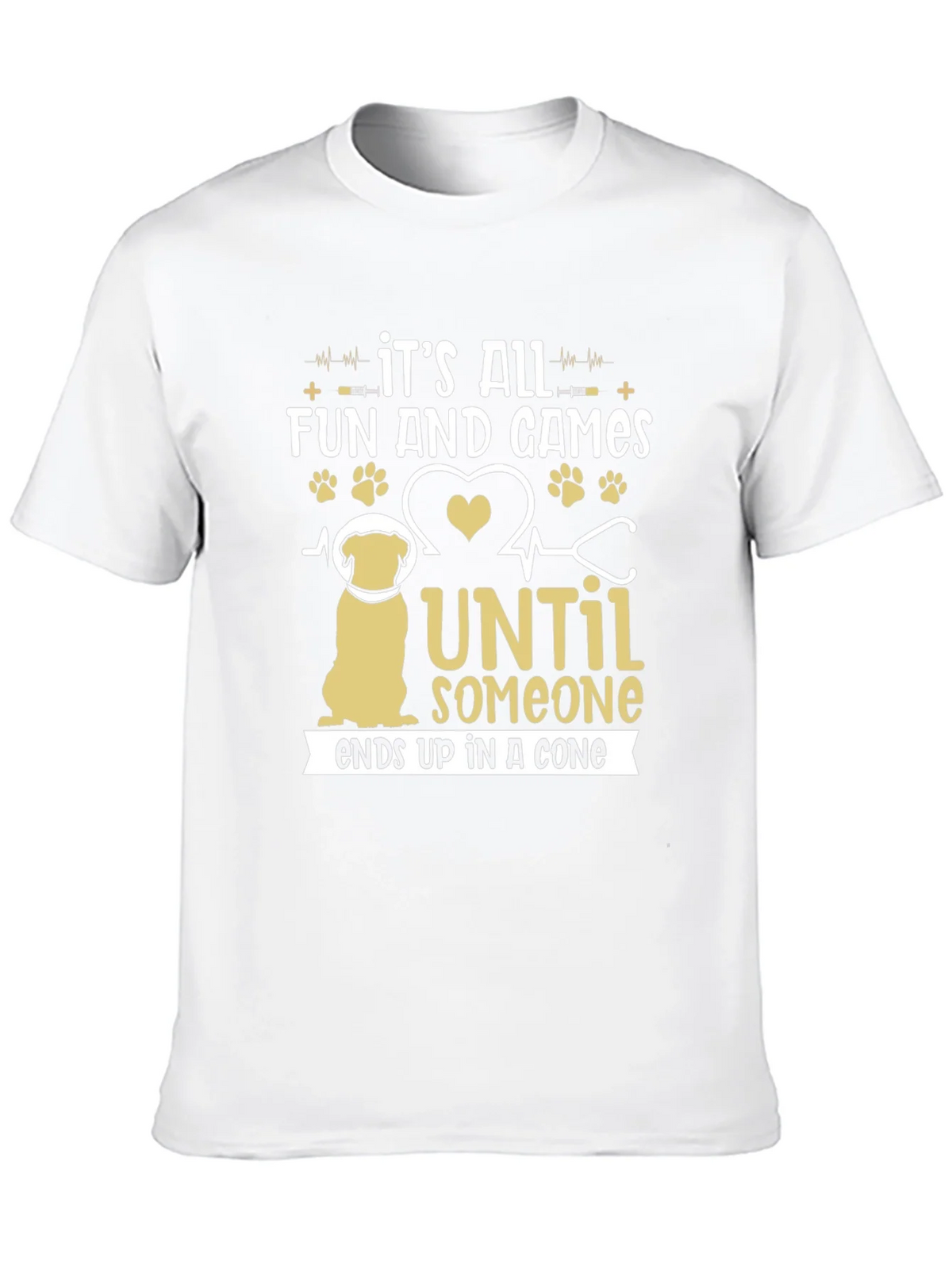 Funny Dog T-Shirt: Its All Fun and Games Until Someone Ends product image 9