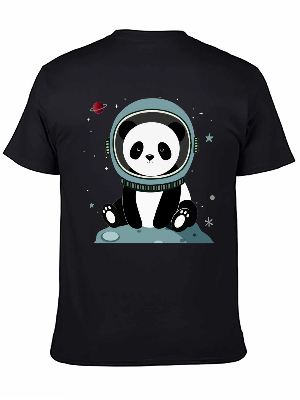 Astronaut Panda Graphic Tee - Space Lover Shirt product image 4