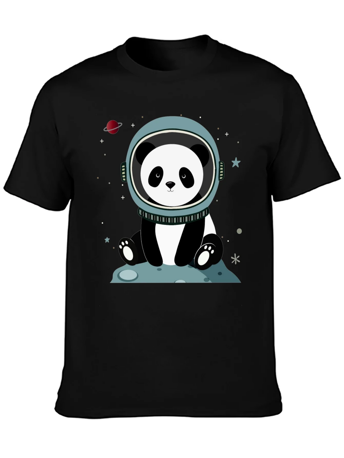 Astronaut Panda Graphic Tee - Space Lover Shirt product image 3