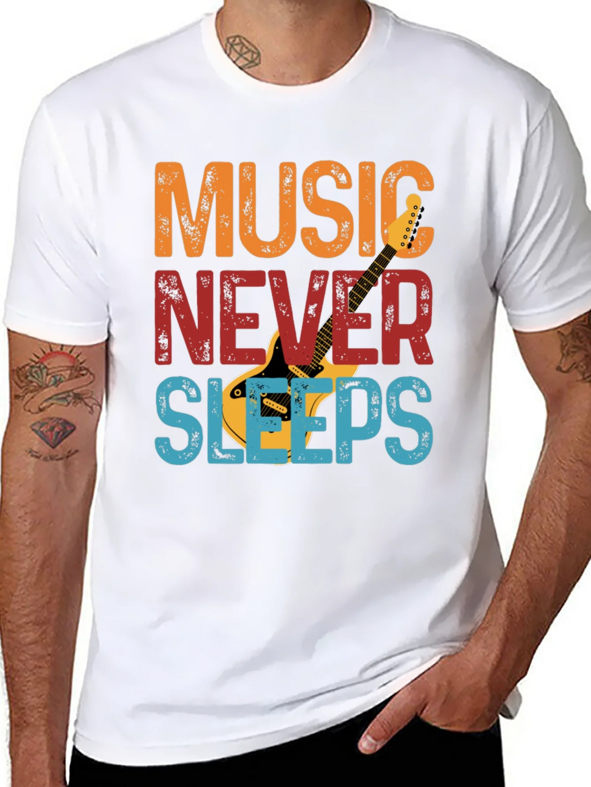 Music Never Sleeps T-Shirt product image 7
