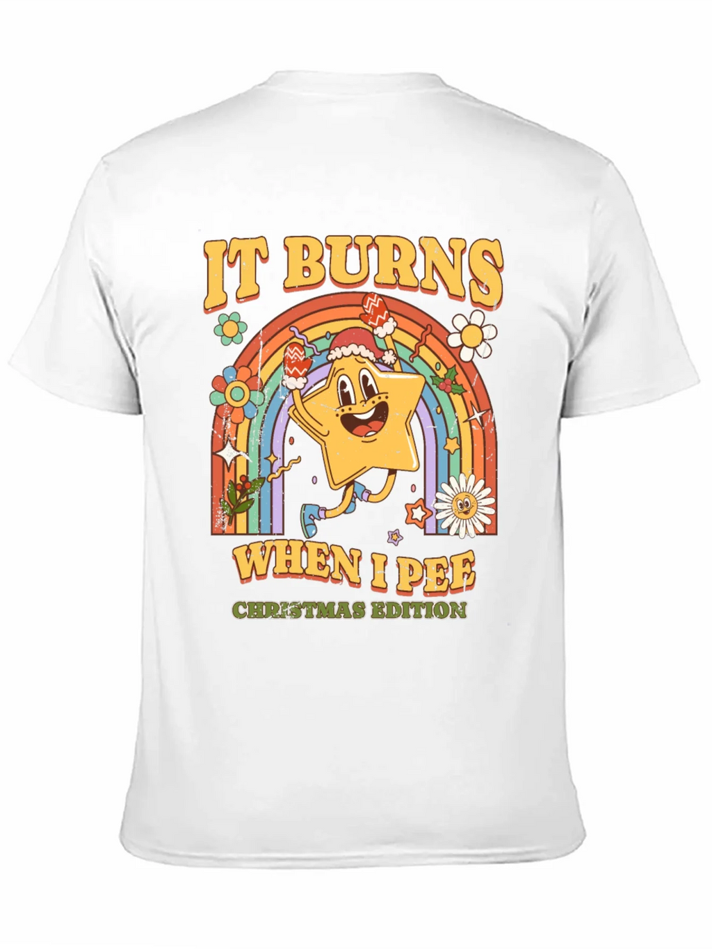 It Burns When I Pee Christmas Edition Black T-Shirt product image 10