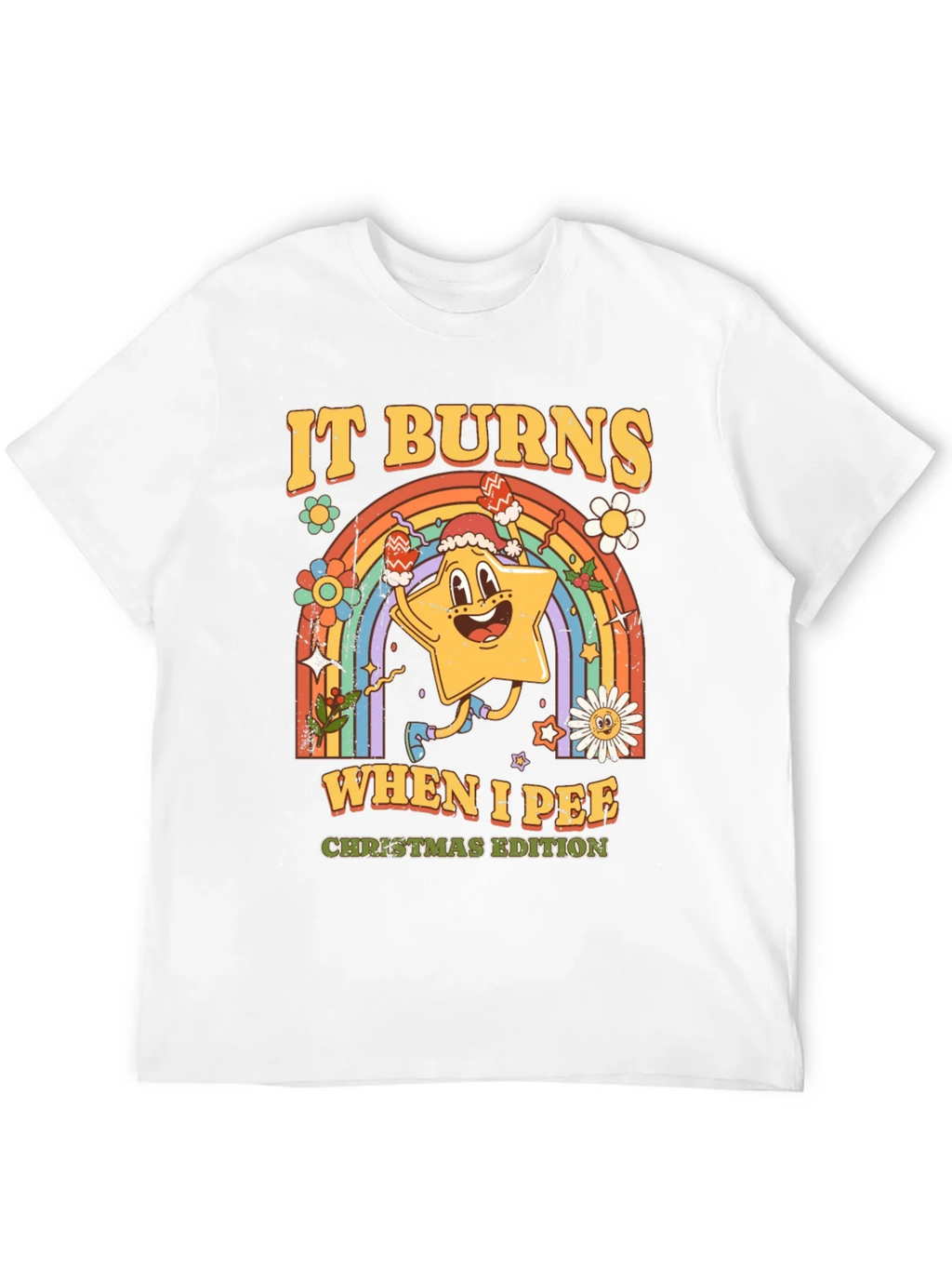 It Burns When I Pee Christmas Edition Black T-Shirt product image 11