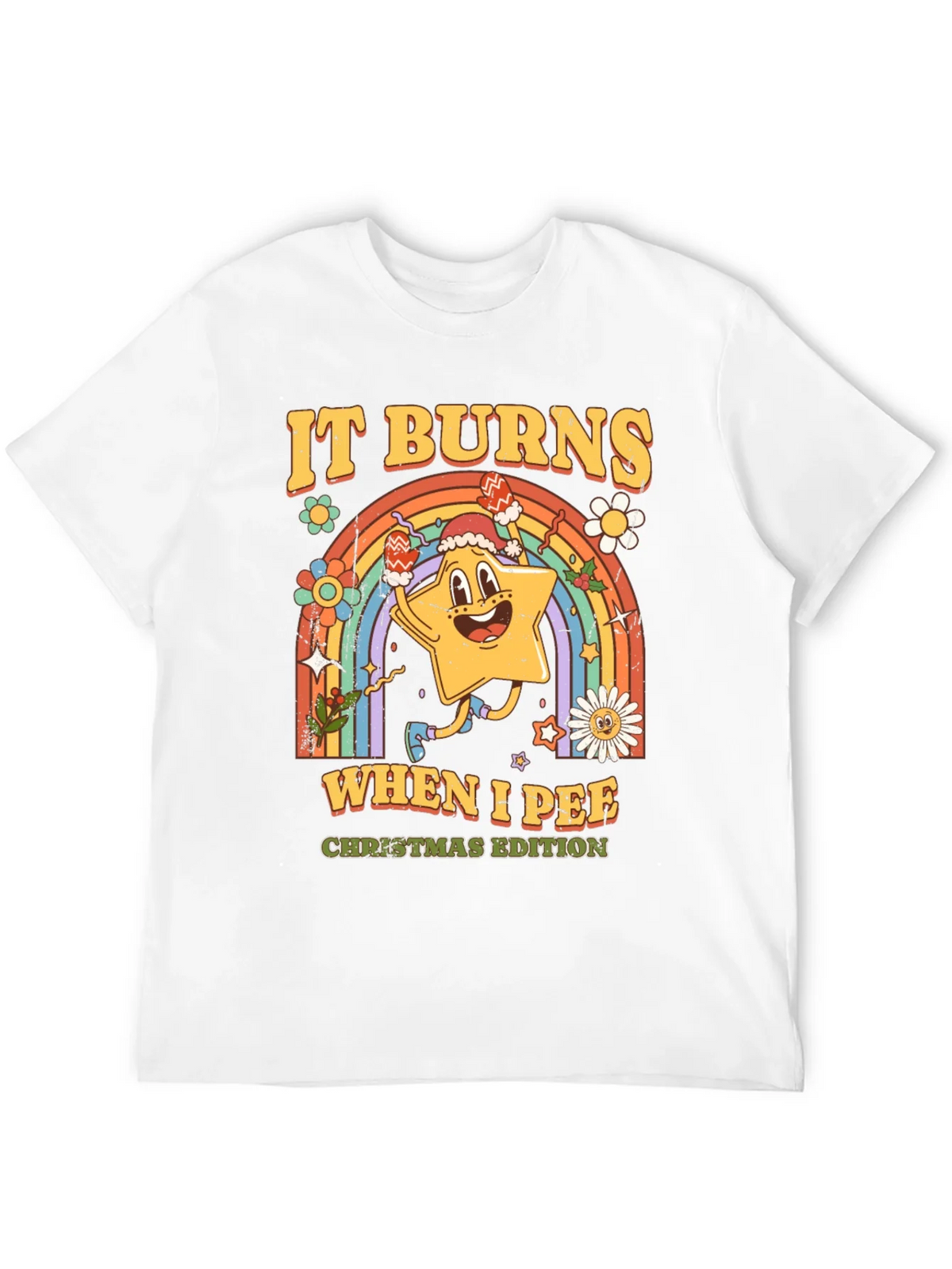 It Burns When I Pee Christmas Edition Black T-Shirt product image 11