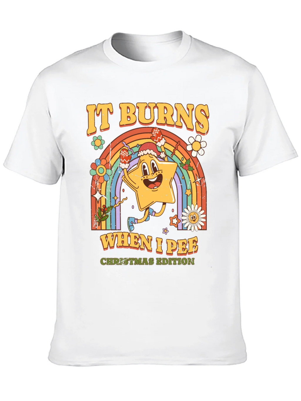 It Burns When I Pee Christmas Edition Black T-Shirt product image 9