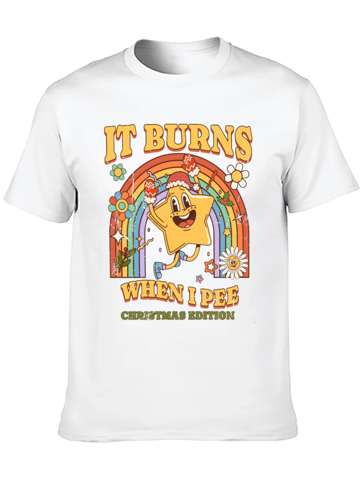 It Burns When I Pee Christmas Edition Black T-Shirt product image 9