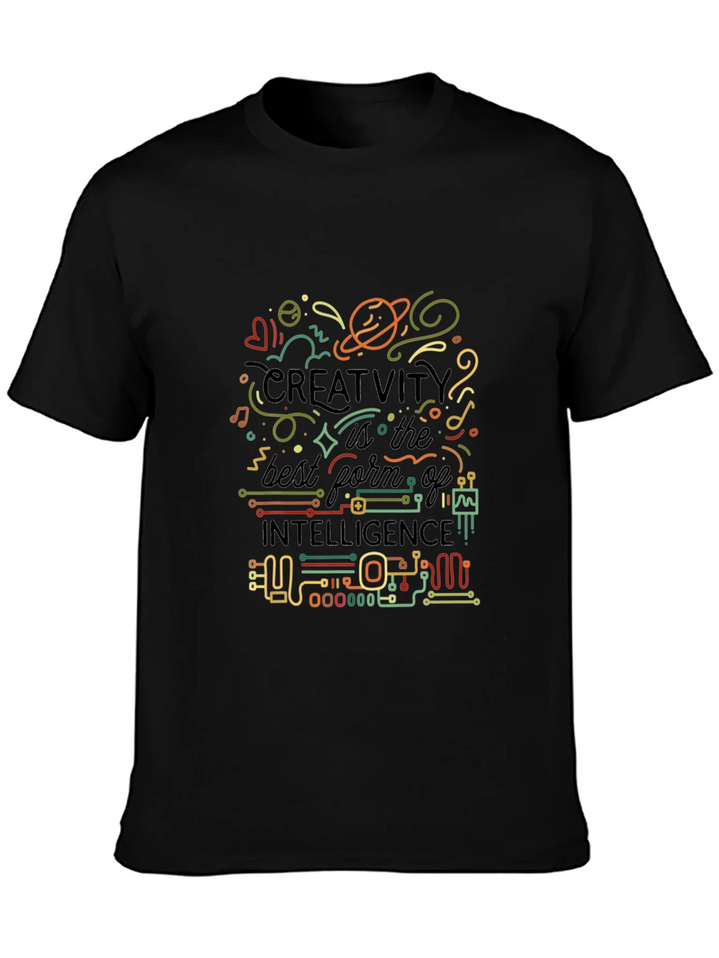 Creative Intelligence Graphic T-Shirt - Black product image 3