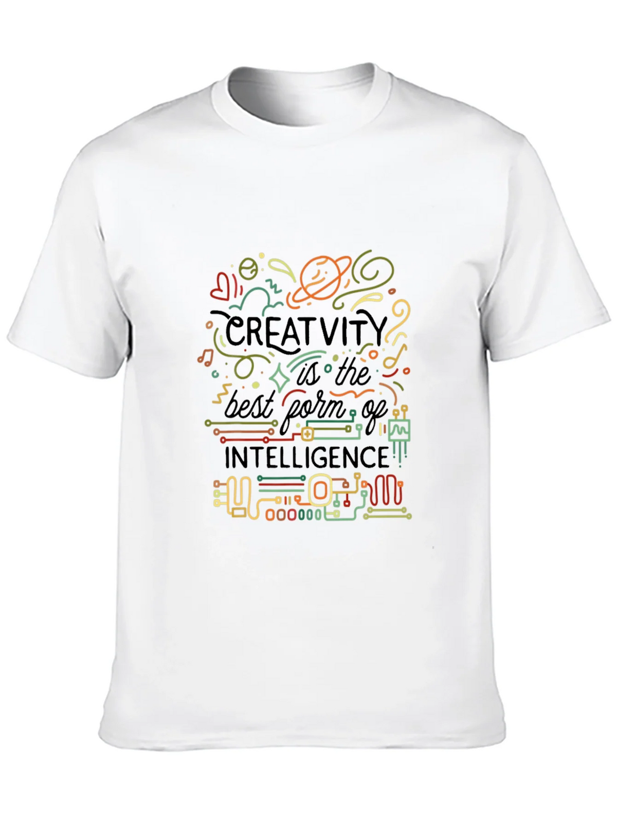 Creative Intelligence Graphic T-Shirt - Black product image 9
